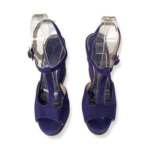 Jimmy Choo suede purple Wedges heels size 39